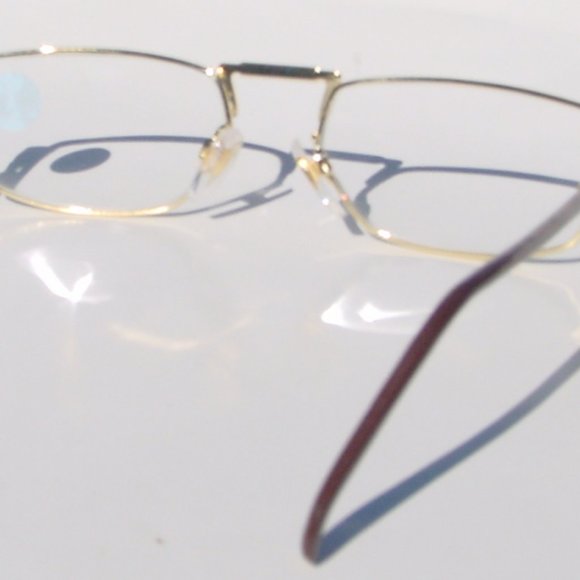 (NWT) Vintage 90's Rectangle Metal Half Frame Reading Glasses (Gold/Tortuga) - Picture 3 of 4